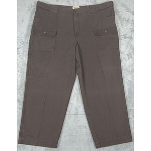 Oak Hill Heritage Collection Men's‎ Work Pants Size 50x30 Brown Cargo Utility